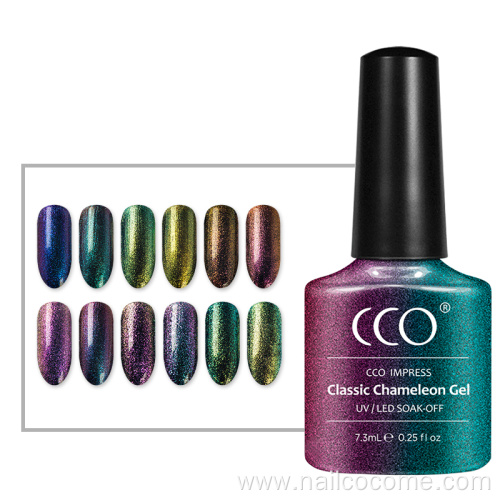 CCO High quality chameleon gel nail polish color chart nail art